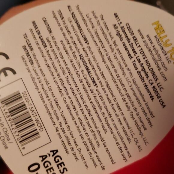 SQUISHMALLOWS 2020 Paco Tropical Bird 7.5 incj New with tag - Picture 8 of 8